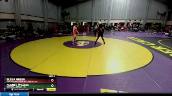 185 lbs Quarters & 1st Wb (16 Team) - Audree Willess, Rockwall (Girls) vs Elesia Green, San Antonio Churchill (Girls)