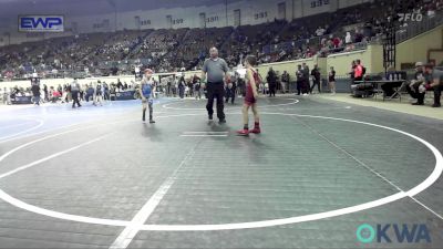 64 lbs Consi Of 8 #1 - Crew Vandersee, Weatherford Youth Wrestling vs Grady Zinter, Owasso Takedown Club