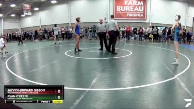 113 lbs Champ. Round 2 - Ryan O`Keefe, Virginia Team Predators vs Jayvyn-Edward Gibson, Williamsburg Wrestling Club