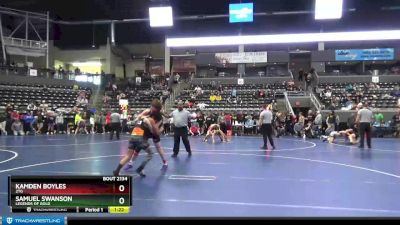 130 lbs Cons. Semi - Samuel Swanson, Legends Of Gold vs Kamden Boyles, 2TG