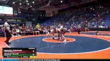 182 lbs Semis & 1st Wrestleback (8 Team) - Brayden Thompson, Lockport (Twp.) vs Bradley Gillum, DeKalb
