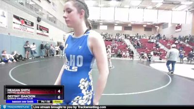 132 lbs Round 1 - Danielle Romriell, Upper Valley Aces vs Aubree Graves, Bonners Ferry Wrestling Club