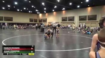 40 lbs Finals (2 Team) - Ryann Livingston, Indiana Assassins vs Madilyn McHawes, Iowa Black