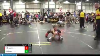 56 lbs Round 3 (6 Team) - Knox Chavez, Pomona Elite vs Tenner Gregory, Backyard Brawlers