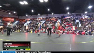 113 lbs Semifinals (8 Team) - Braden Broderick, Dundee HS vs Jace Vavul, Constantine HS