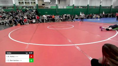 124 lbs Round Of 32 - Ashten Haley, Cobleskill-richmondville vs Caden Barrientos, Lewiston Porter