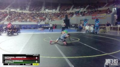 D4-126 lbs 5th Place Match - Nathanial Arrington, Bagdad HS vs Joshua Rodriguez, Yuma Catholic