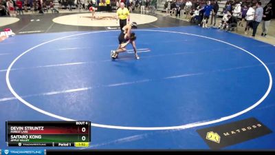 106 lbs Champ. Round 1 - Devin Struntz, Forest Lake vs Saitaro Kong, Apple Valley