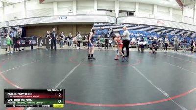 71 lbs Champ. Round 1 - Malik Mayfield, Toss Em Up Wrestling Academy vs Walker Wilson, Midwest Regional Training Center