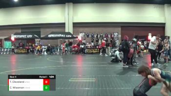 67 lbs Placement (4 Team) - Travon Cleveland, Ares vs Colton Wiseman, Contenders Wrestling Academy Blue