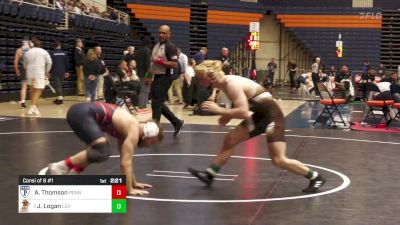 165 lbs Consi Of 8 #1 - Adam Thomson, Pennsylvania vs Jake Logan, Lehigh