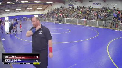 85 lbs Round 1 - David Craig, Cottage Grove Wrestling Club vs Calvin McLennan, Newberg Mat Club