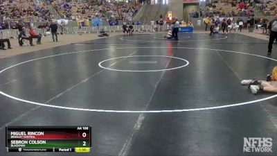 AA 106 lbs Semifinal - Sebron Colson, Blackman vs Miguel Rincon, Bradley Central