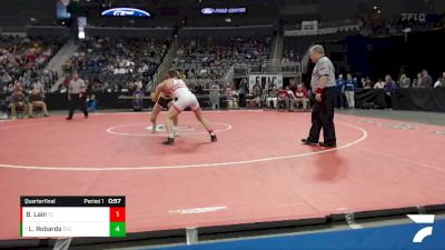 145 lbs Quarterfinal - Luke Robards, Evansville Central vs Brayden Lain, Tell City