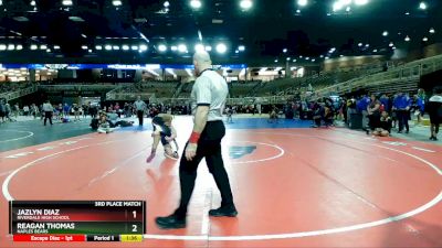 110 lbs 3rd Place Match - Reagan Thomas, Naples Bears vs Jazlyn Diaz, Riverdale High School