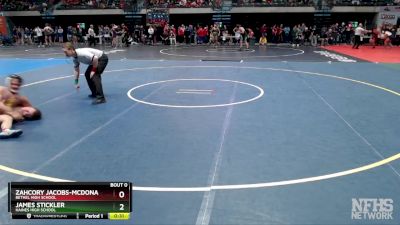 189 lbs Cons. Round 1 - Zahcory Jacobs-mcdonald, Bethel High School vs James Stickler, Haines High School