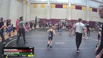 50/54 Round 3 - Cole Blackwell, Palmetto State Wrestling Acade vs Paxton Holcombe, Carolina Reapers