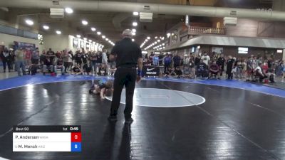 120 lbs Rnd Of 32 - Pallas Andersen, Wasatch Wrestling Club vs Madeline Mench, Arizona Girls Wrestling