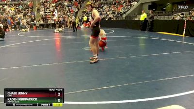 120 lbs Semifinal - Chase Jenny, CWO vs Kaden Kirkpatrick, Moyer Elite