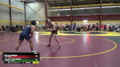 190 lbs Cons. Round 2 - Rylan Breen, Mt. Carmel vs Foley Calcagno, IC Catholic Prep