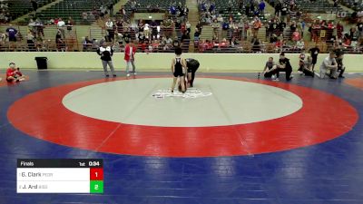 52 lbs Final - Grayson Clark, Pedraza Wrestling vs Jonah Ard, Bison Takedown Wrestling Club