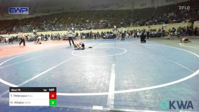 75 lbs 3rd Place - Talon Peterpaul, BullTrained vs Henry Hibdon, Barnsdall Youth Wrestling