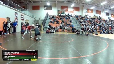 132 lbs Cons. Round 5 - Luke Slone, Willard vs Leroy Steagall, Indian Valley