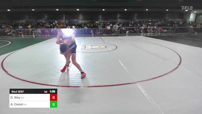 113 lbs Round Of 128 - Dominic Way, WV vs Anthony Ciotoli, VA