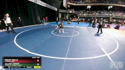 6A 100 lbs Quarterfinal - Hailey Bello, Langham Creek vs Lillian Zapata, Lewisville Flower Mound