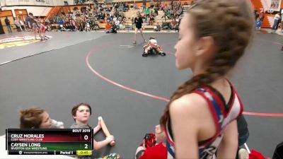 63 lbs Semifinal - Cruz Morales, Cody Wrestling Club vs Caysen Long, Riverton USA Wrestling