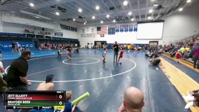 53-56 lbs Round 2 - Jett Elliott, Casper Wrestling Club vs Brayden Beek, Douglas WC