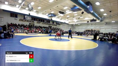 135 lbs Round Of 64 - Riley Halal, Bergen Catholic (NJ) vs Aden Valencia, Sobrato