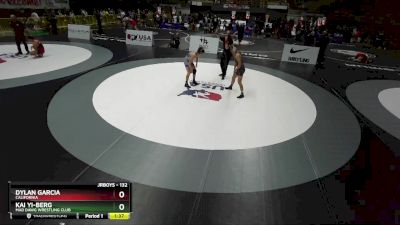 132 lbs Champ. Round 3 - Dylan Garcia, California vs Kai Yi-Berg, Mad Dawg Wrestling Club