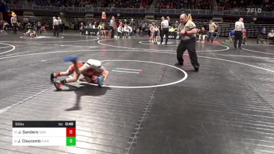 55 lbs Round Of 16 - Jack Sanders, Abington Heights vs Jackson Claycomb, Everett