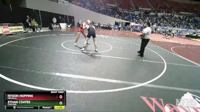 4A-160 lbs Champ. Round 1 - Nyxon Hopping, Molalla vs Ethan Coates, Cascade