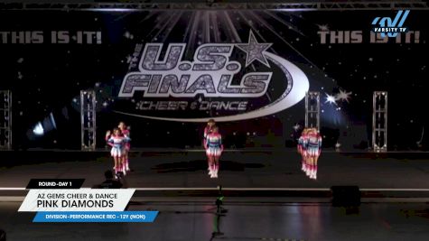 AZ Gems Cheer & Dance - Pink Diamonds [2024 L1 Performance Rec - 12Y (NON) Day 1] 2024 The U.S. Finals: Vegas