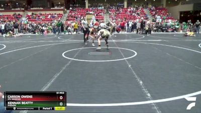 120 lbs Champ. Round 2 - Carson Owens, STL Warrior vs Kennan Beatty, Phenom