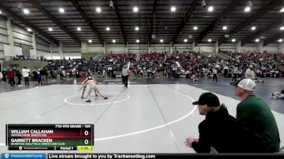 100 lbs Champ. Round 1 - William Callahan, Payson Pride Wrestling vs Garrett Bracken, Riverton Wolf Pack Wrestling Club