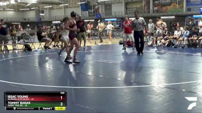 125 lbs Placement Matches (8 Team) - Issac Young, Alabama Elite Black vs Tommy Banas, Short Time WC