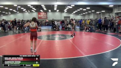 77 lbs Quarterfinal - Harrison Swink, Virginia Team Predator vs Nolan Adolphson, Scanlan Wrestling Academy