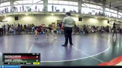 132 lbs Cons. Round 4 - Gabriel Sherrell, New Castle Youth Wrestling Club vs Dalton Pledger, Patriots Wrestling Club