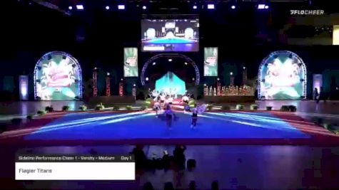 Flagler Titans [2020 Sideline Performance Cheer 1 - Varsity - Medium Day 1] 2020 Pop Warner National Cheer & Dance Championship