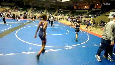 96 lbs Semifinal - Cecret Butler, Blue T Hale vs Brayden Franklin, R.A.W.