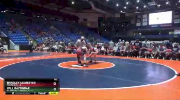 132 lbs Quarterfinals (8 Team) - Bradley Ledbetter, Moline (H.S.) vs Will Baysingar, Mt. Prospect (Prospect)