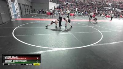 105 lbs Cons. Round 2 - Wyatt Roach, Milton Monsters Wrestling Club vs Corben Christianson, Osseo Dragons