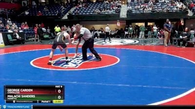 7A-150 lbs Champ. Round 1 - Malachi Sanders, Marietta vs George Carden, Carrollton