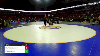 157 lbs Round Of 32 - Arvin Khosravy, Chaminade vs Xadian Padilla, Pitman