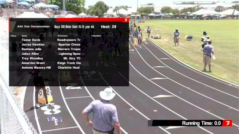 Youth Boys' 200m, Semi-Finals 25 - Age 15-16