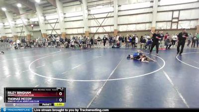 70 lbs Quarterfinal - Riley Bingham, Wasatch Wrestling Club vs Thomas McCoy, Sons Of Atlas Wrestling Club