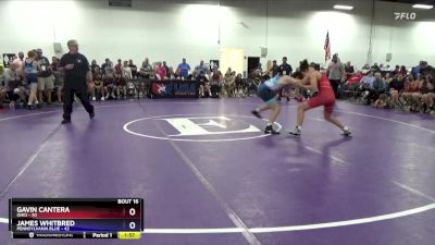 130 lbs Placement Matches (8 Team) - Gavin Cantera, Ohio vs James Whitbred, Pennsylvania Blue